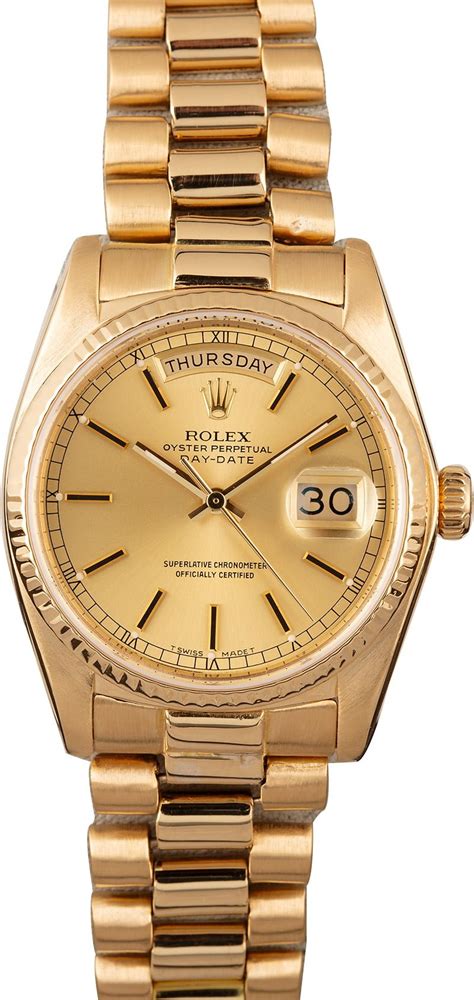 gold rolex watch men used
